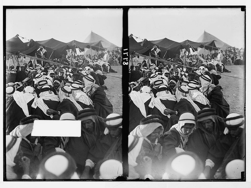 חגיגה של השבטים הבדואים בבאר שבע, צילום תלת ממד, שנות ה-30